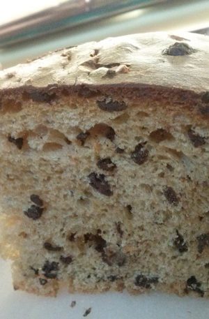 Panettone integrale con gocce di cioccolato cioccolato