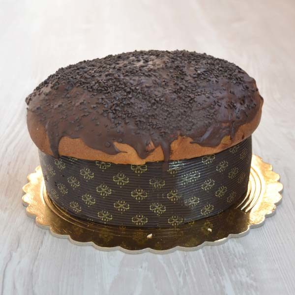 Panettone artigianale glassato al cioccolato