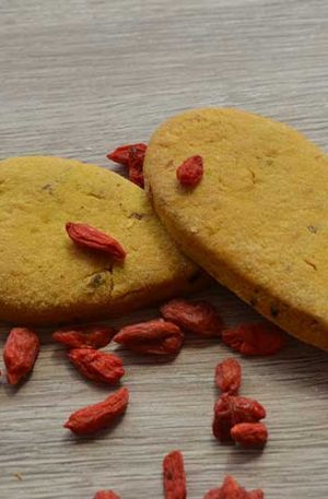 Biscotti Bacche di Goji e Curcuma - Vegani